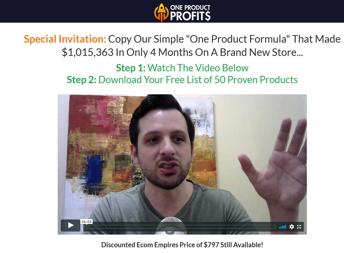 Download One Product Profits By Nick Peroni
