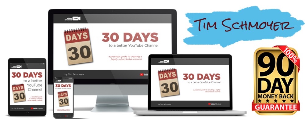 Download 30 Days to A Better YouTube Channel By Tim Schmoyer
