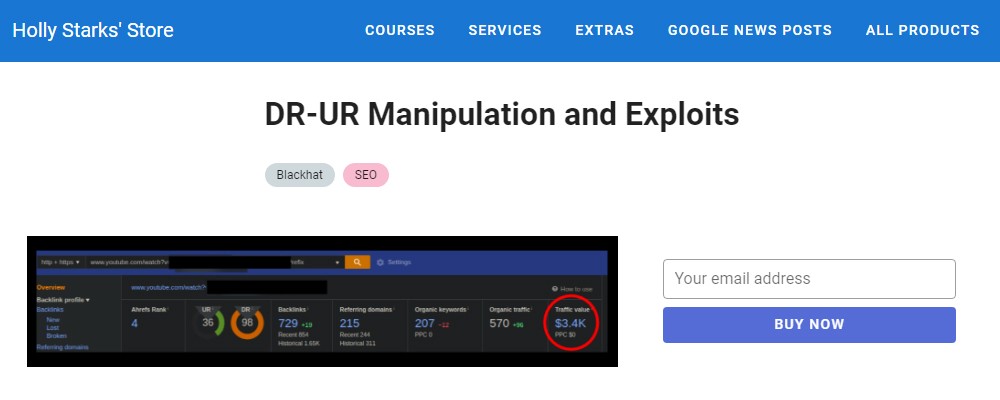 [Special Offer] Holly Stark - DR-UR Manipulation and Exploits Course 2