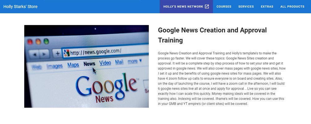 [Download] Holly Starks – Google News Creation and Approval Training 2