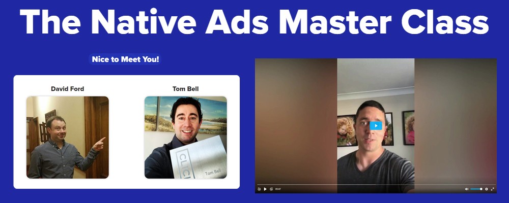 [Download] David Ford, Tom Bell – The Native Ads Master Class 7