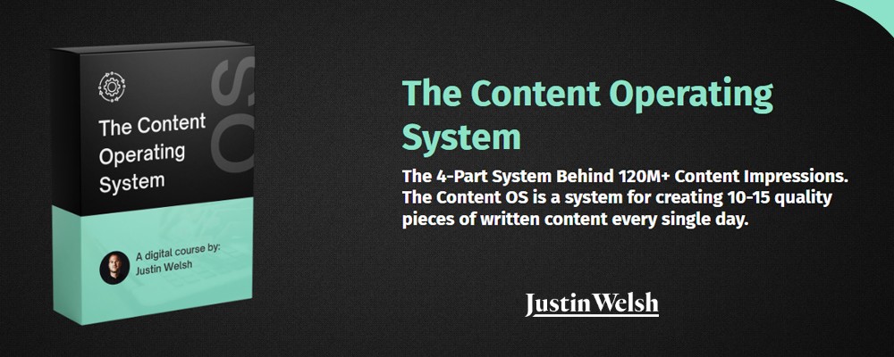 [Download] Justin Welsh – The Content Operating System 6